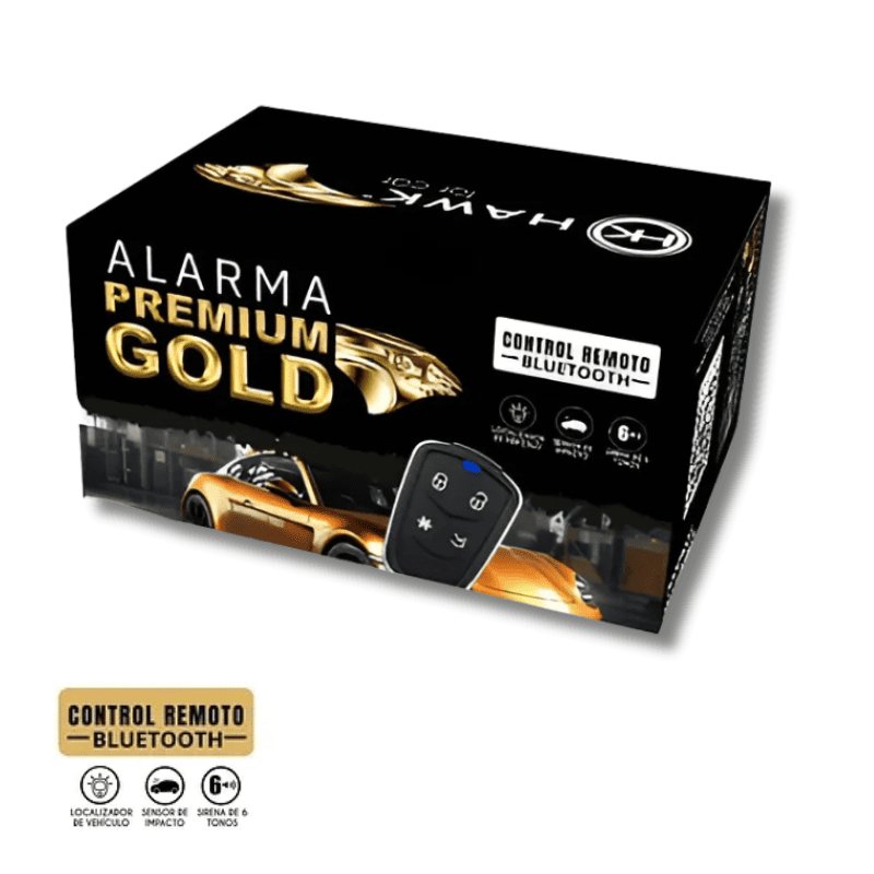 Alarma Auto Hawk Premium Gold Bluetooth